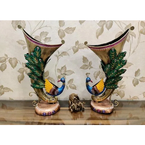 Decorative Wooden Peacock Set