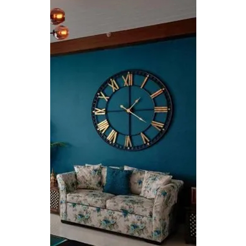 Iron Wall Clock - Color: Black