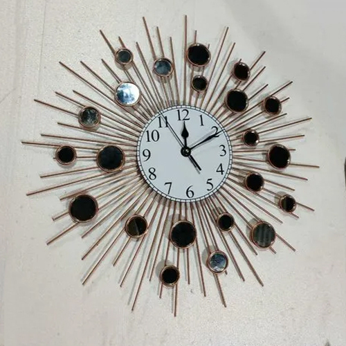 Round Shape Wall Clock - Color: White