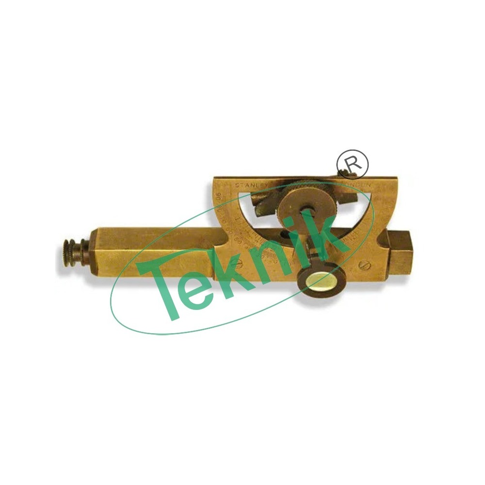 Abney Level - Solid Brass With Telescope Eyepiece, Adjustable Tubular Spirit Level And Magnifier Glass For Precise Inclination Measurement