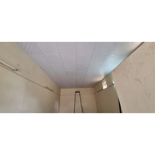 Grid False Ceiling - Color: Silver