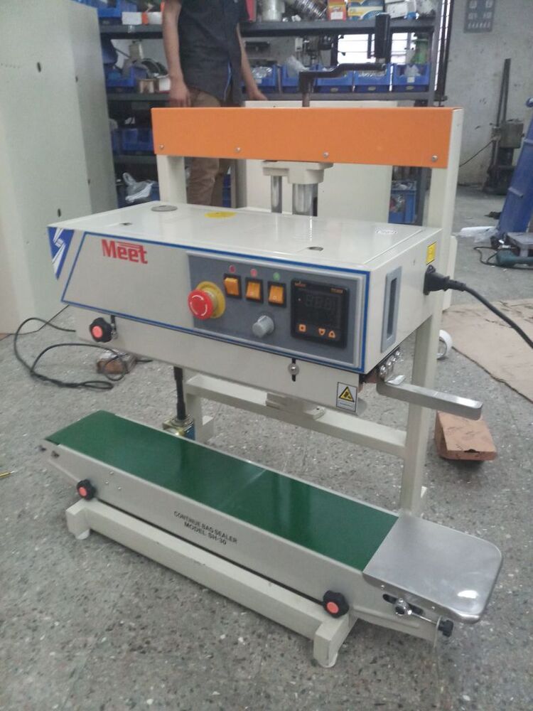 Continuous Bag Sealing Machine - Durable Stainless Steel, Compact Design For Efficient Sealing Process
