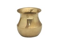 Brass Lota For Puja - Color: Golden