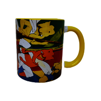 Personalized Ceramic Mug - 11oz Capacity, Three-tone Yellow Design | Customizable Glossy Finish For Logos And Artwork, Perfect For Gifting And Promotional Events