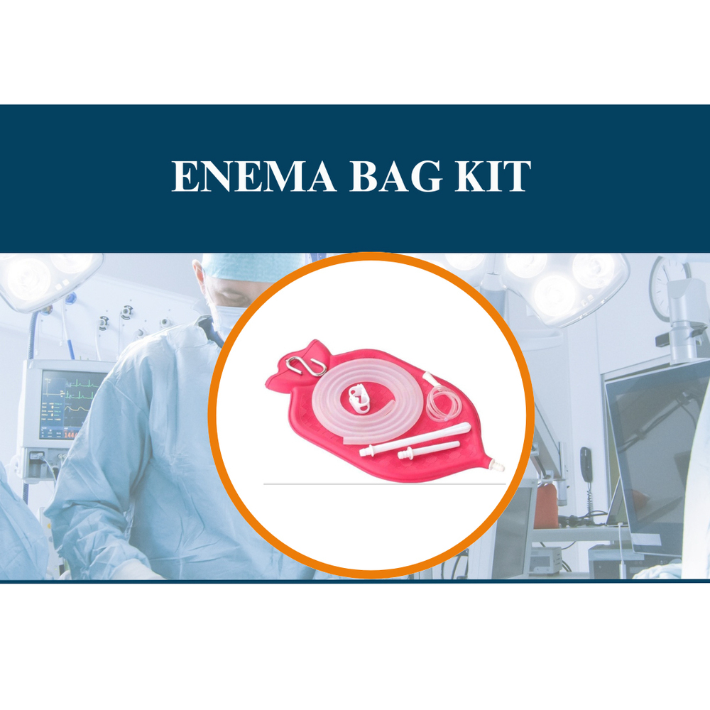Enema Bag Kit - Color: Red
