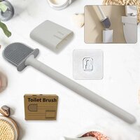 Portable Silicone Toilet Brush with Holders