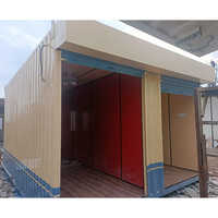 Ms-gi Pre Fabricated Portable Shop Cabin With Shutter - Color: Yellow