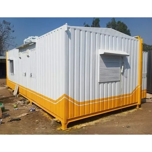 Steel Prefabricated Portable Cabin - Color: White