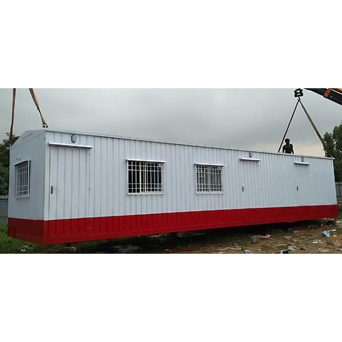 Steel Portable Conference Cabin - Color: White