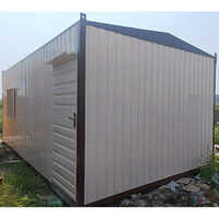 Portable Container Home - Steel Construction, 10x20 Feet , White With Sliding Windows And 18mm Cement Fiber Board Floor 