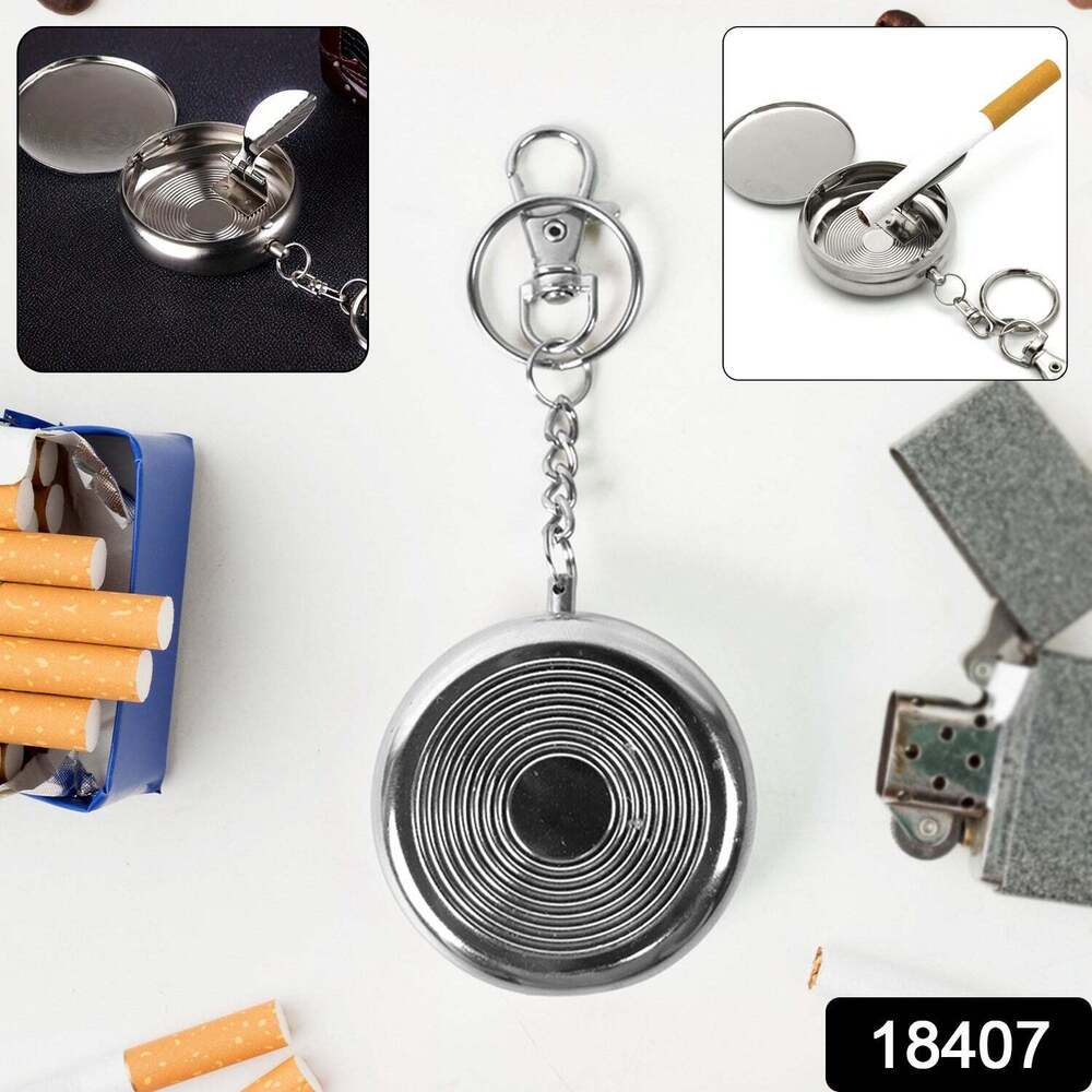 Mini Pocket SS Ashtray with keyrings