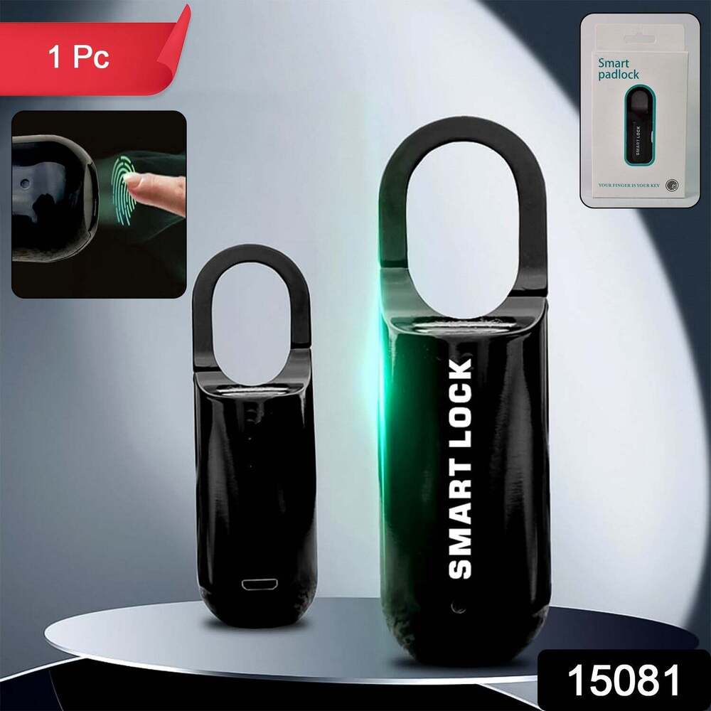 Small USB Rechargeable Smart Fingerprint Padlock for Lockers