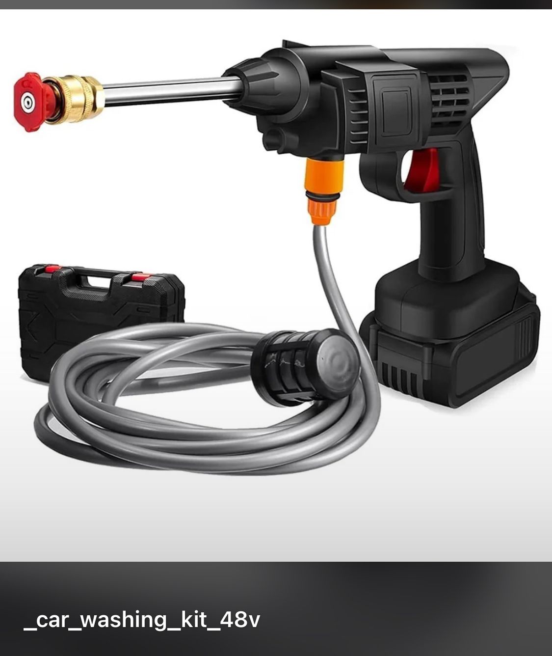 Cordless Pressure Car Washer - Use: Industrial