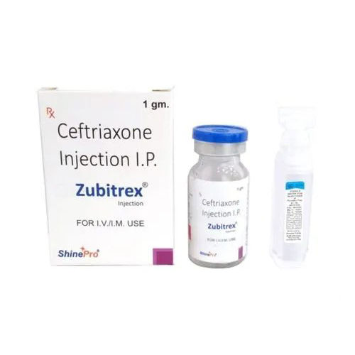 Zubitrex Ceftriaxone Injection Ip, 1 Gm - Drug Type: General Medicines