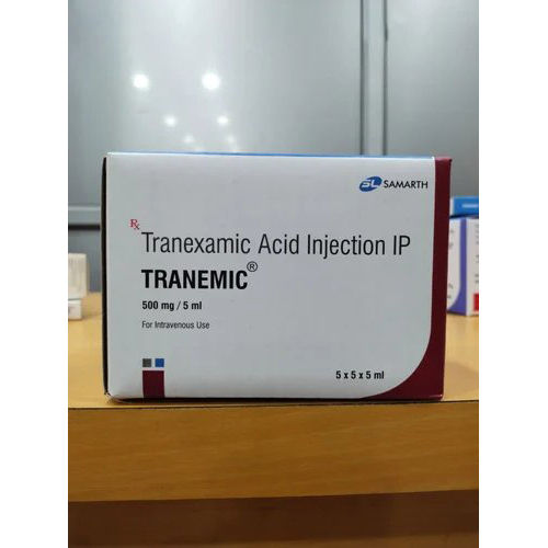 Tranemic Tranexamic Acid Injection, 500 mg