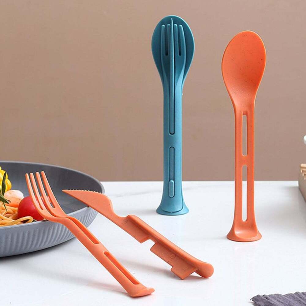 3 In 1 Reusable Spoon, Knife Forks Tableware, Spoons