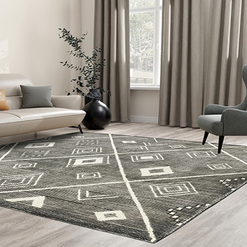 Grey Tufted Carpet