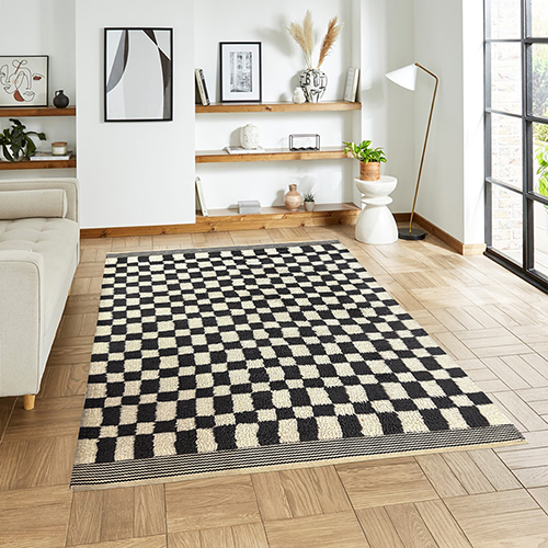Cheques Tufted Floor Rugs