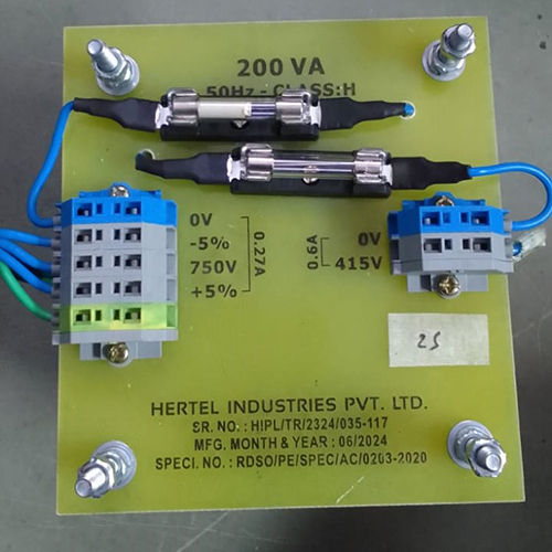 200Va Industrial Control Transformer - Current: Ac