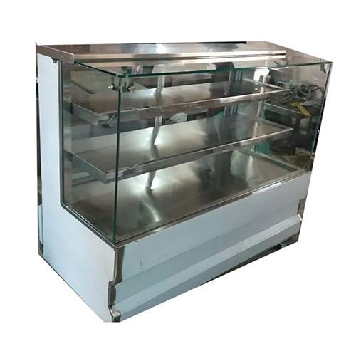 4 Feet Sweet Display Counter - Color: Silver