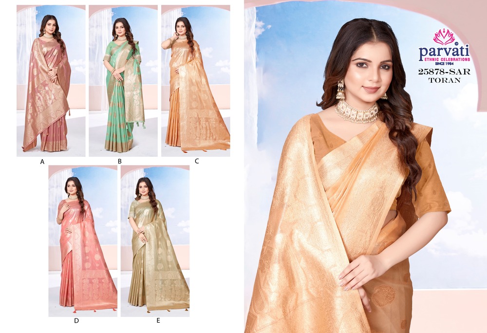 Parvati Multicolor Rapier Silk Saree -25878