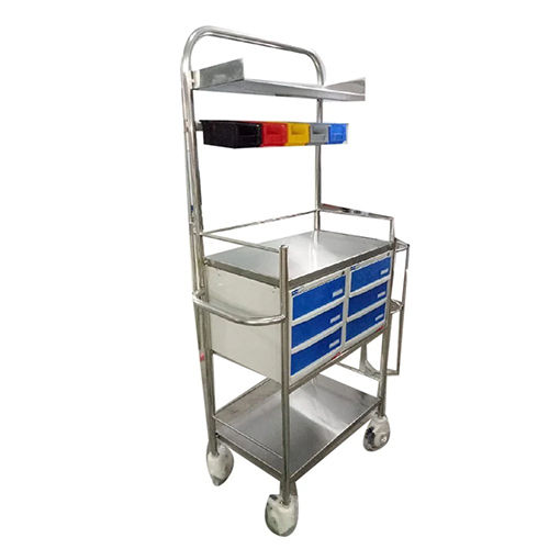 Stainless Steel Crash Cart Trolley - General Use: Commercial Furniture