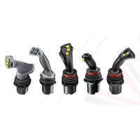 Joy Stick - Durable Plastic And Metal, 130x80x110mm, Black, 12-24v Dc, Analog Control, Ergonomic Grip, Ip65 Rated