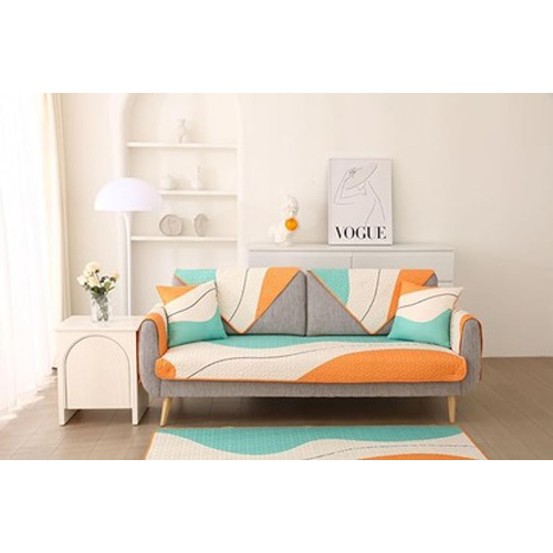 Printed Velvet Sofa Cover