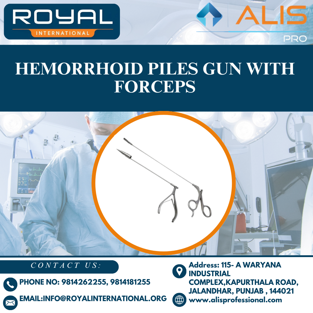 Hemorrhoid Piles Gun with Forceps