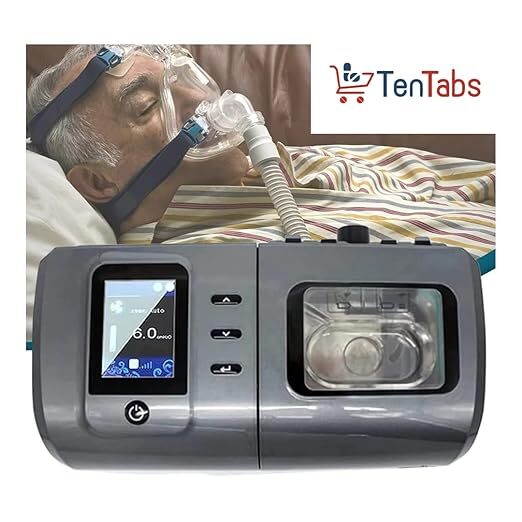 Ventmed Bipap Ds8 - Plastic Build, Medium Full Face Mask Included | Non-invasive Ventilation With Ast, Various Work Modes, Humidifier Equipped