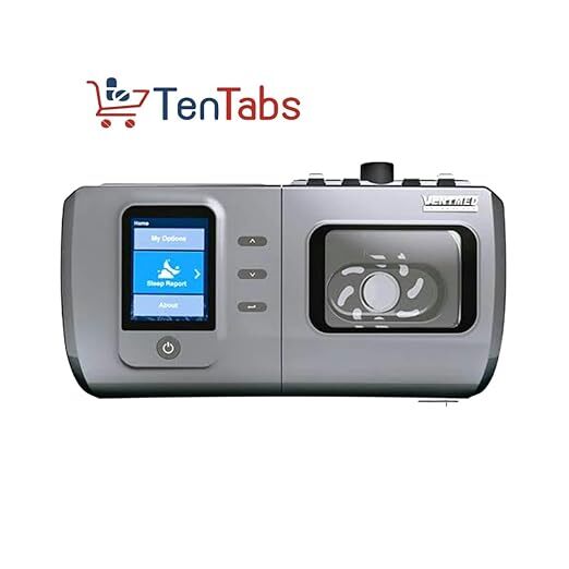 Ventmed Bipap Ds8 - Plastic Build, Medium Full Face Mask Included | Non-invasive Ventilation With Ast, Various Work Modes, Humidifier Equipped