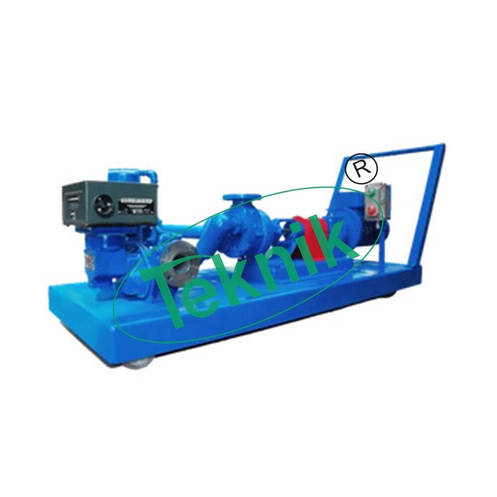Centrifugal Pump Iron Base With Pulley - Cast Aluminium Mini Demonstration Model, Applied Mechanics Lab Equipment For Effective Fluid Dynamics