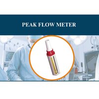 Peak Flow Meter - Compact Size, Lightweight Design | Red And White Portable Device For Measuring Peak Expiratory Flow