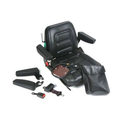 Forklift Seat And Belts - Color: Black