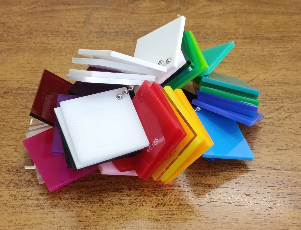 Extruded Acrylic Sheet - Color: Red