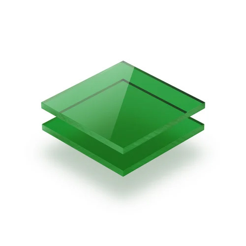 Green Mirror Finish Cast Acrylic Sheet - Surface: Glossy