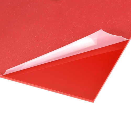 Red Cast Acrylic Sheet - Surface: Glossy