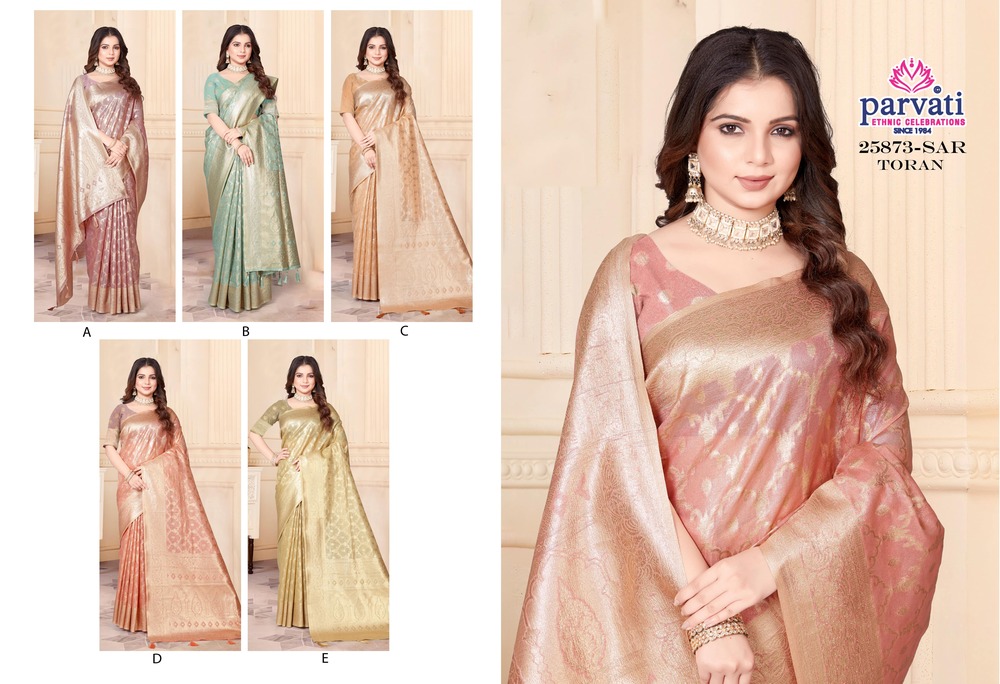 Parvati Multicolor Rapier Silk Saree -25873