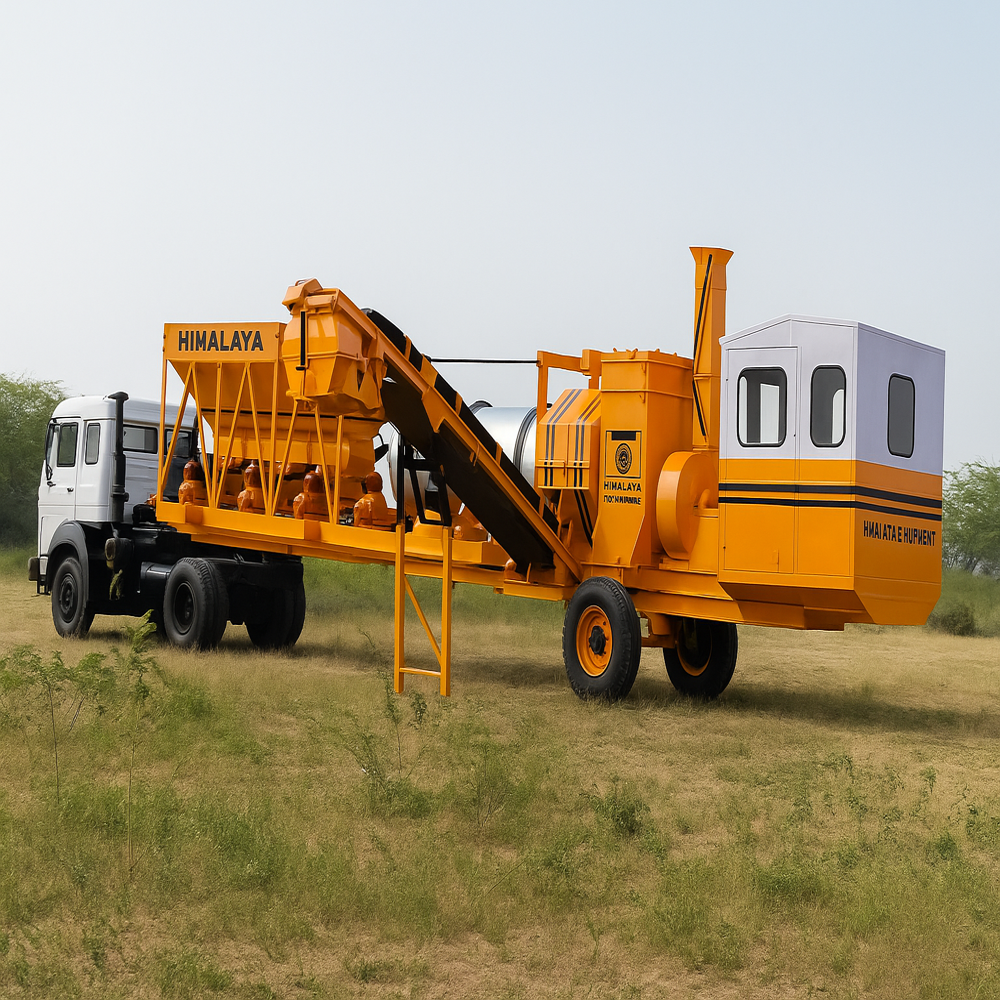 Mobile Drum Mix Plant - Air Pressure: 5 7 Kgf/cm2