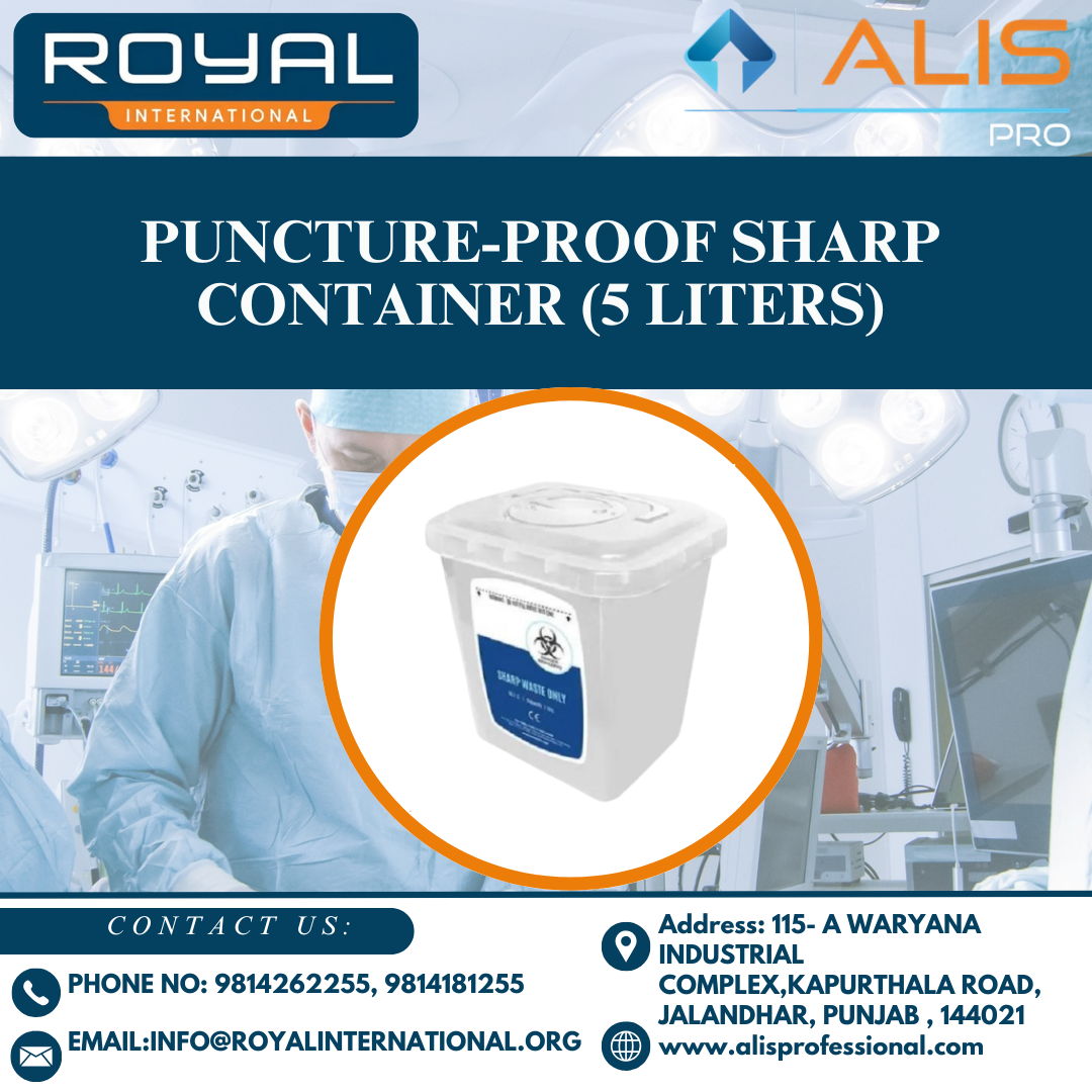 Puncture-Proof Sharp Container (5 Liters)