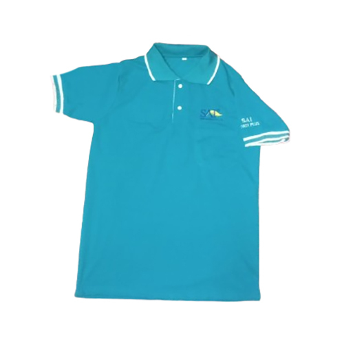 Sky Blue Collar T shirt