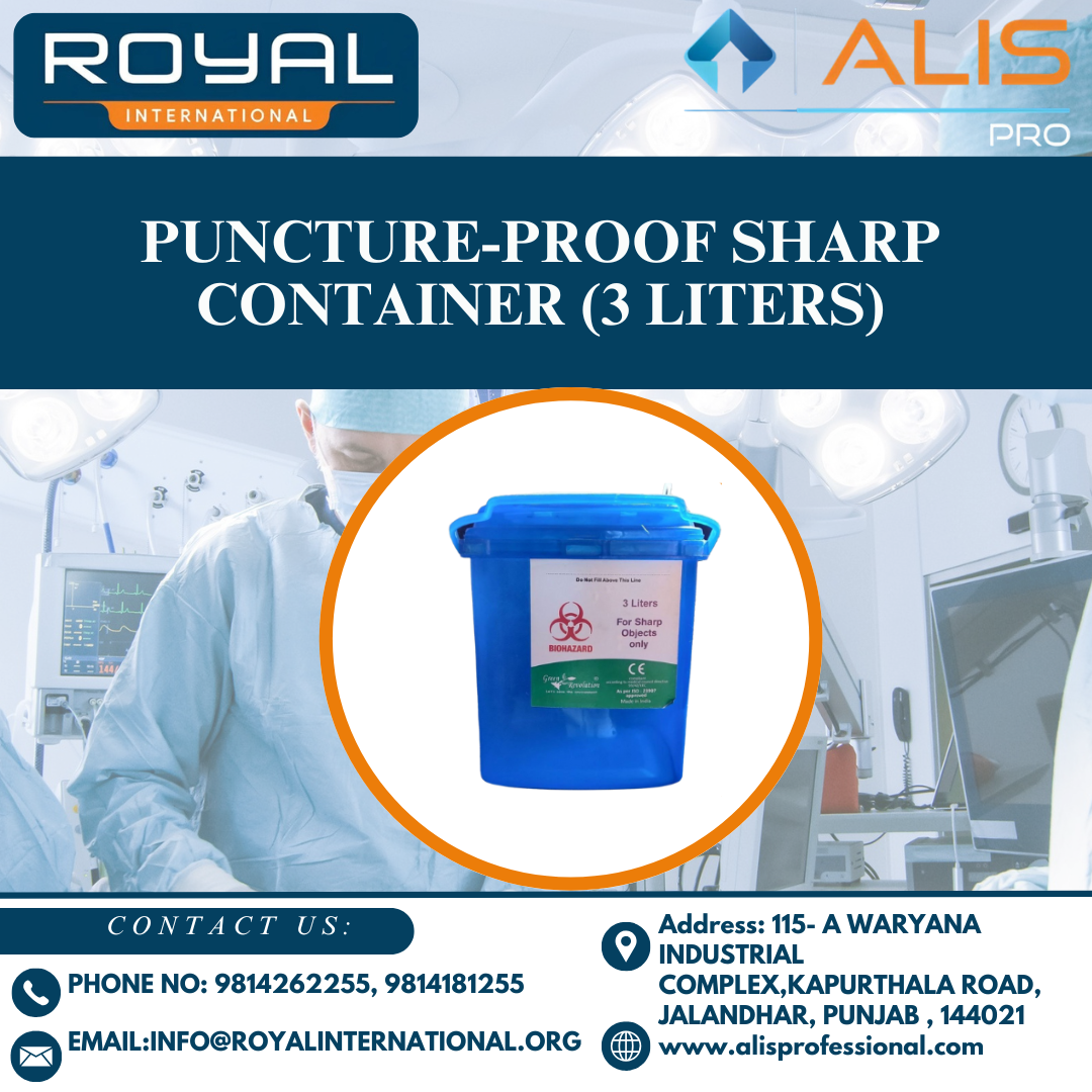 Puncture-Proof Sharp Container (3 Liters)