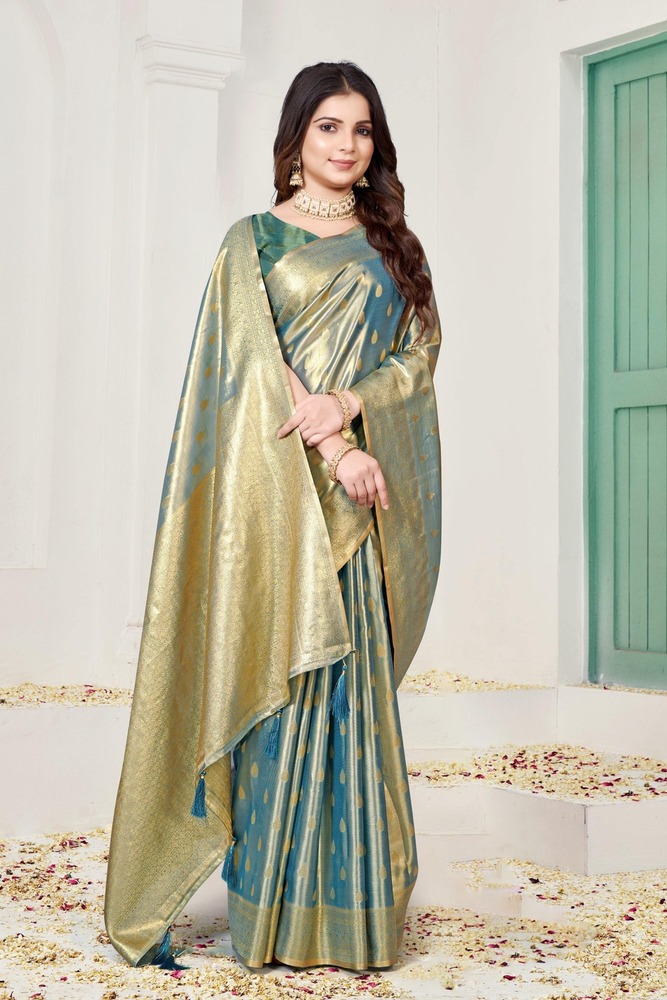 Parvati Multicolor Rapier Silk Saree -25868