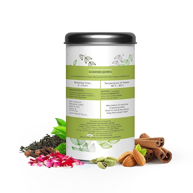 Kashmir Qehwa - Ingredients: Darjeeling Green Tea