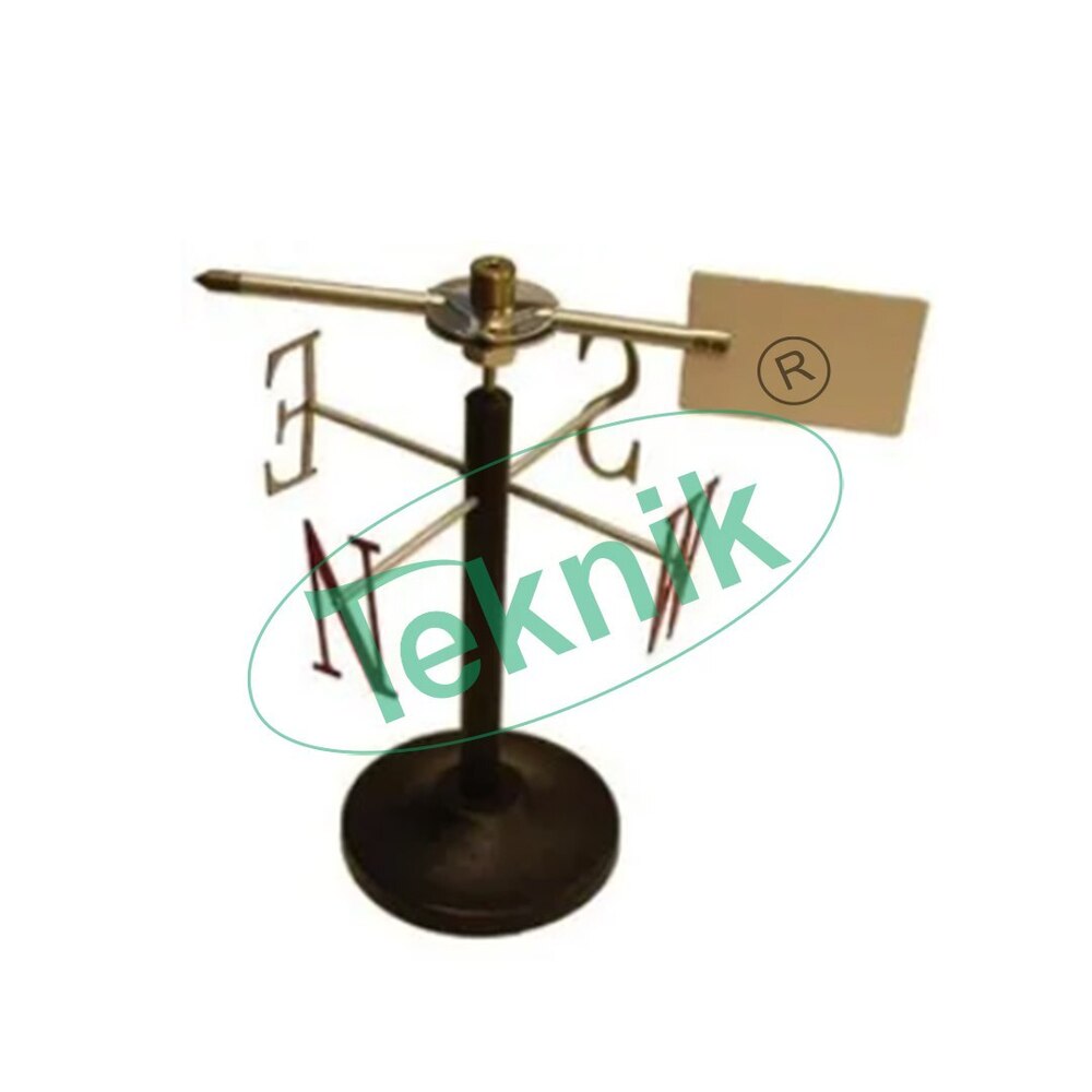 Portable Wind Vane - Aluminum Vane With Cast Iron Base | Ultra-sensitive, Compact Design For Applied Mechanics Lab Equipments