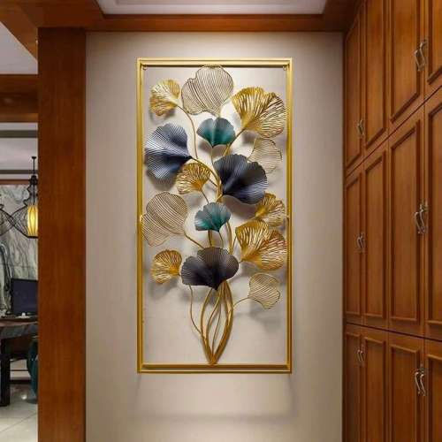 Vertical Metal Wall Art - Color: Multicolor