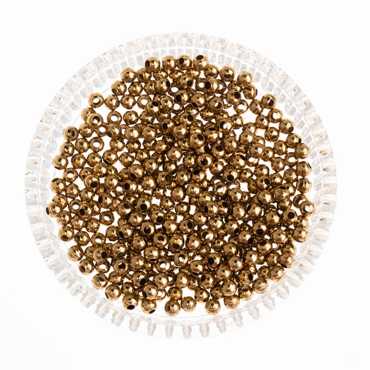 Iron Balls High Quality - 5mm Size | Available In Golden, Rose Gold, Silver, Mehendi, Nickel, And Black Colors