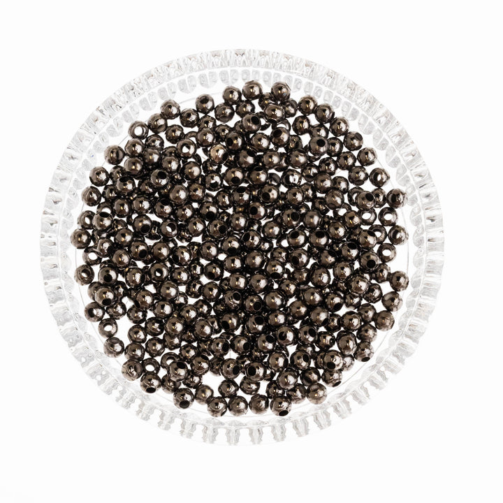 Iron Balls High Quality - 5mm Size | Available In Golden, Rose Gold, Silver, Mehendi, Nickel, And Black Colors