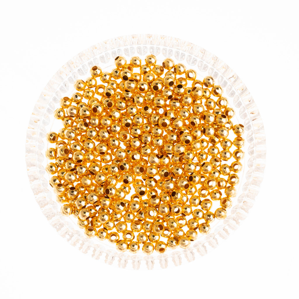 Iron Balls High Quality - 5mm Size | Available In Golden, Rose Gold, Silver, Mehendi, Nickel, And Black Colors