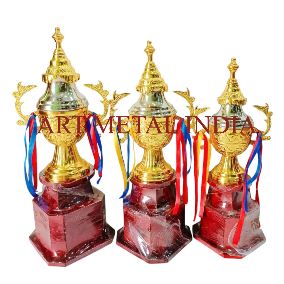 Golden Metal Sports Trophy Cup - Color: Various Colors